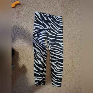 Zebra Print Leggings (L)